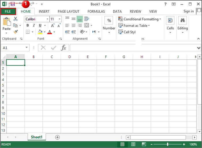 open file in excel