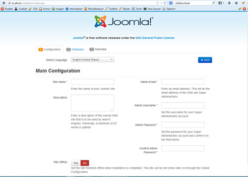 Joomla Installation