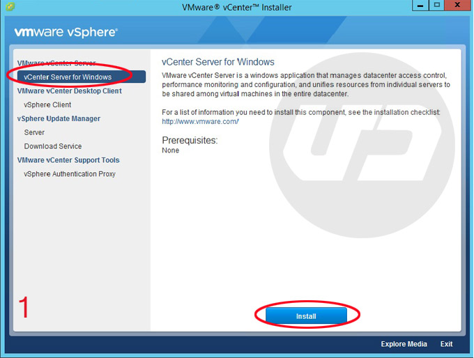 vCenter Server for Windows