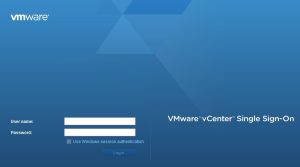 login vCenter Server 6
